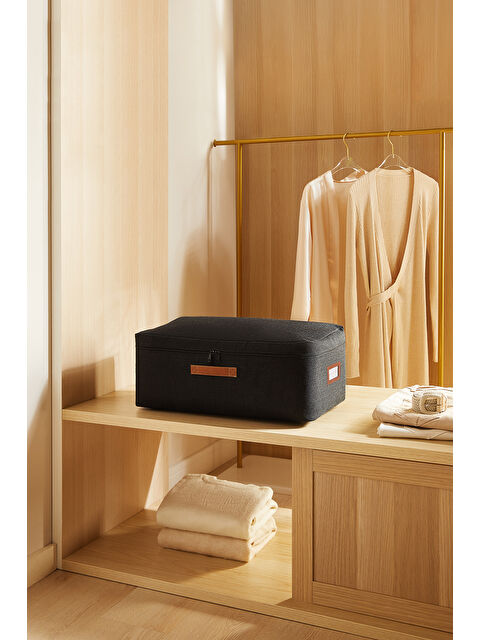 Ocean Home Textile Orta Boy Siyah Renk Jüt Hurç 52 x 28 x 21 cm - S000488837-19351