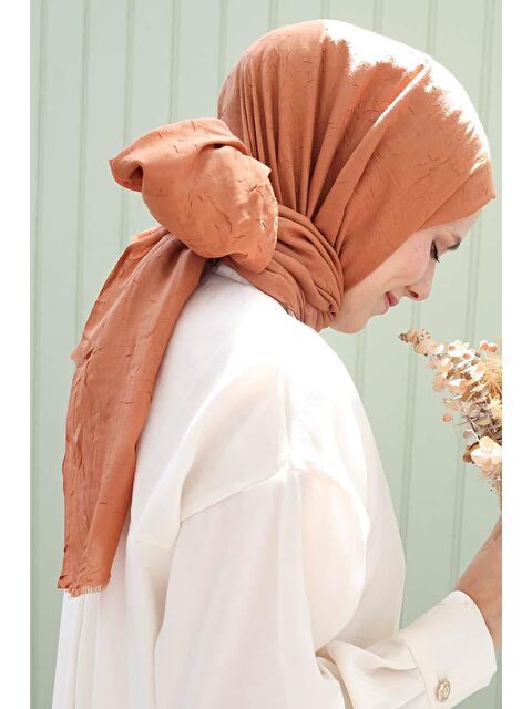 ALLDAY Kiremit-Bambu Kraş Şal - S000338125-18657