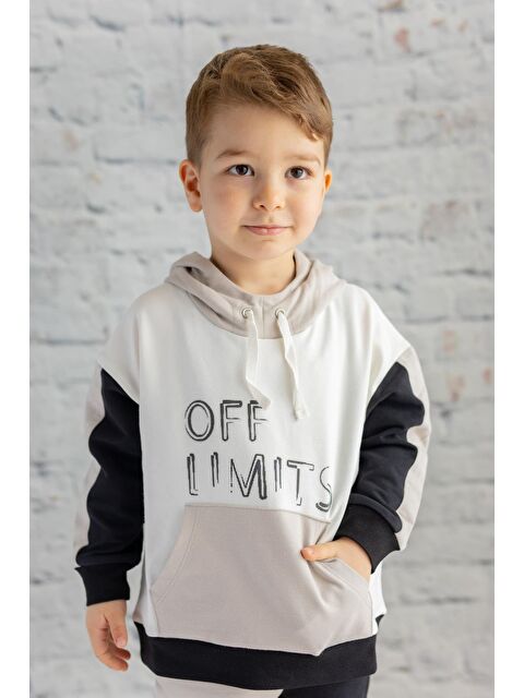 ZEYLAND Erkek Çocuk Kanguru Cepli Kapüşonlu Sweatshirt - S000316065-19965