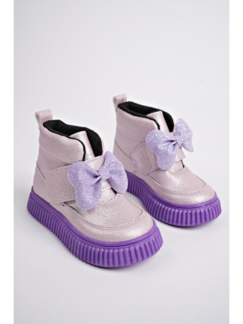 Muggo NİXİE Kaymaz Taban Rahat Kalıp Cırtlı ve Fiyonklu  Çocuk Kışlık Bot - S000289398-23490