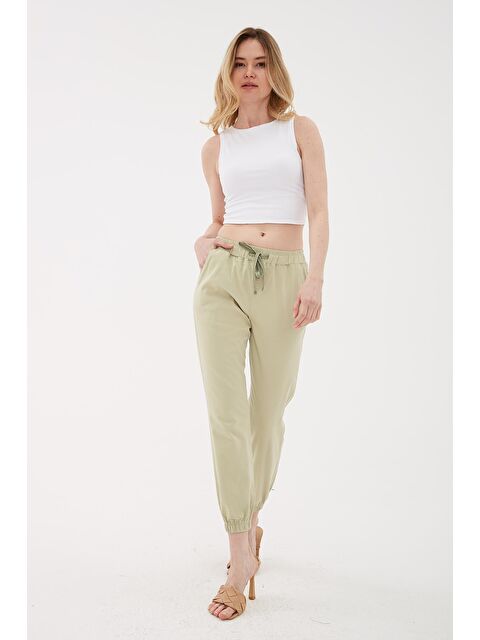 Fashion Friends Pamuklu Regular Fit Jogger Spor Kadın Pantolon 24Y0009K1 - S000222661-17259