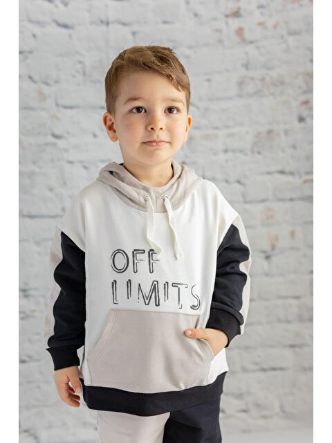 ZEYLAND Erkek Çocuk Kanguru Cepli Kapüşonlu Sweatshirt - S000316066-19965