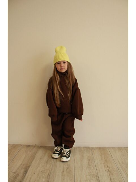 Oh La La Koala For Little Ones Sarı Sırt Baskılı Balıkçı Yaka Eşofman Takımı - S000458037-19413