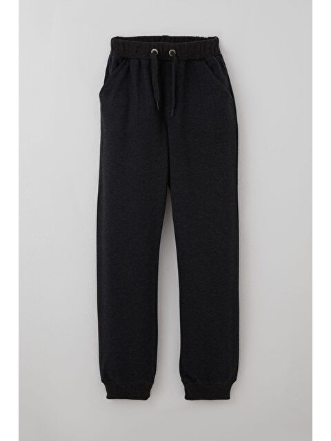 Breeze Erkek Çocuk Eşofman Altı Bağcık Aksesuarlı Cepli Koyu Gri Melanj (7-11 Yaş) - S000506967-29351