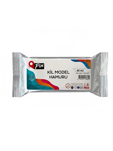 Pin Seramik Kili Model Hamuru 250 gr Beyaz (PİN.1590) 1 Adet - S000463091-20063