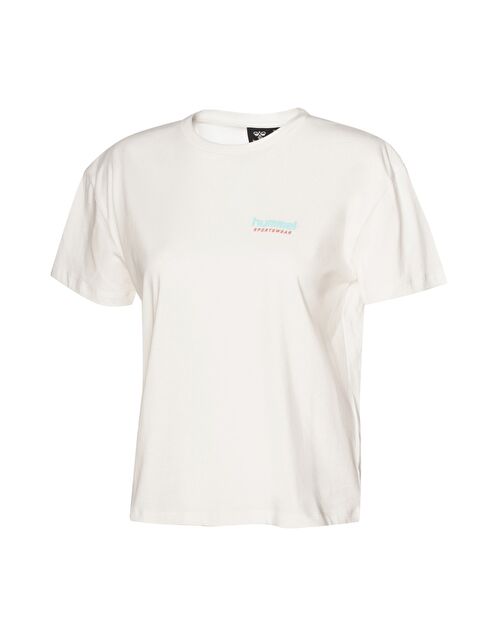 Hummel Boel Kadın Beyaz Yuvarlak Yaka Tişört - S000343944-20063