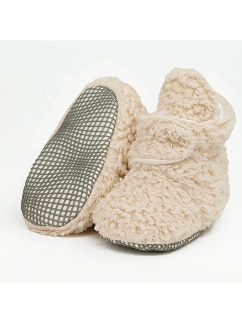 Ella Bonna Teddy Bebek Pandufu, Kaydırmaz Taban, Organik Pamuk Astar, Ev Kreş Ayakkabısı - S000244398-19928