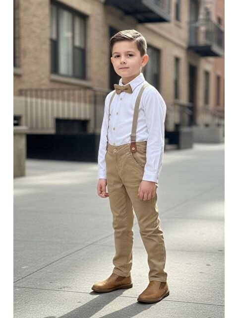 Pina Kids Erkek Çocuk Askılı Papyonlu İkili Takım - S000521410-37258