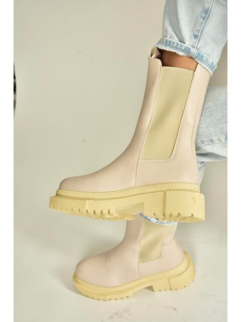 Fox Shoes Bej Kadın Bot V652649009 - S000464431-19928