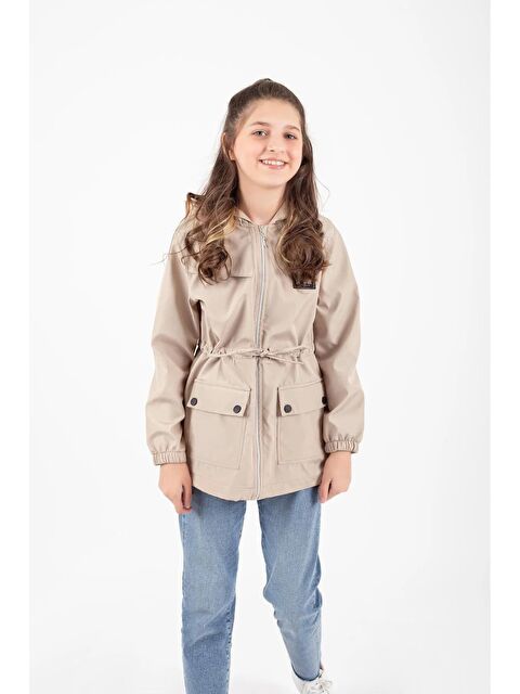 Mnk Baby & Kids Kız Çocuk Mevsimlik Su İtici Çıtçıt Kapamalı Cepli Yağmurluk M00752 - S000435913-19928