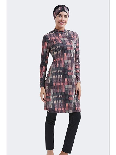 C&City Tam Kapalı 3'Lü Tesettür Mayo C11000 Çok Renkli - S000388307-10231