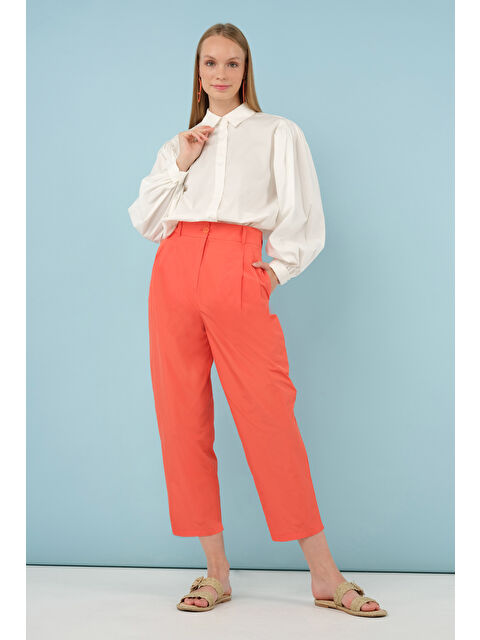 HE-QA Fleto Cepli Pantolon Mercan - S000402098-19963