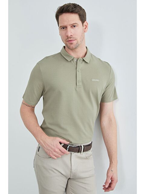 Fullamoda Petek Kumaş Çıtçıtlı Polo Yaka Tişört - S000515078-18547