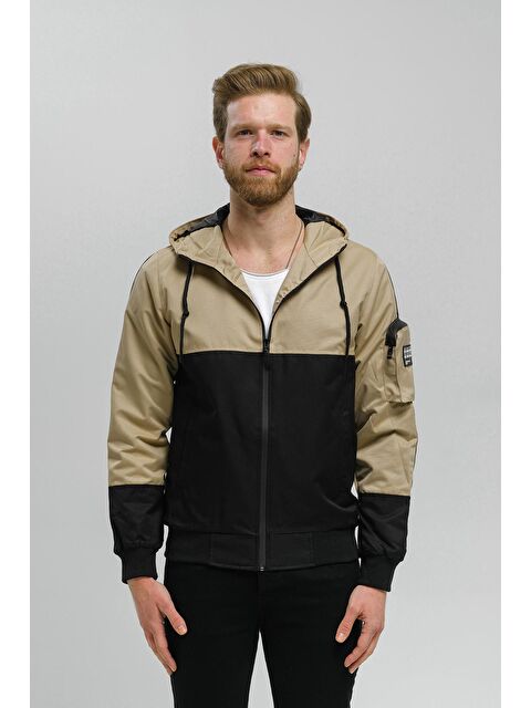 Oksit Cebi Çanta Detaylı Suya Dayanıklı Dar Kesim Erkek Mevsimlik Yağmurluk - S000124970-26429