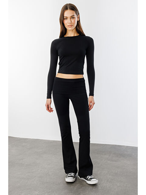 Genius Store Kadın İspanyol Paça Jarse Pantolon Flared İSPANYOLPAÇA-PANTOLON - S000371496-19351