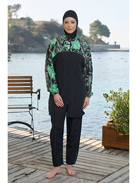 Remsa Paraşüt Tam Kapalı Tesettür Mayo 25961 Siyah - S000371499-19351