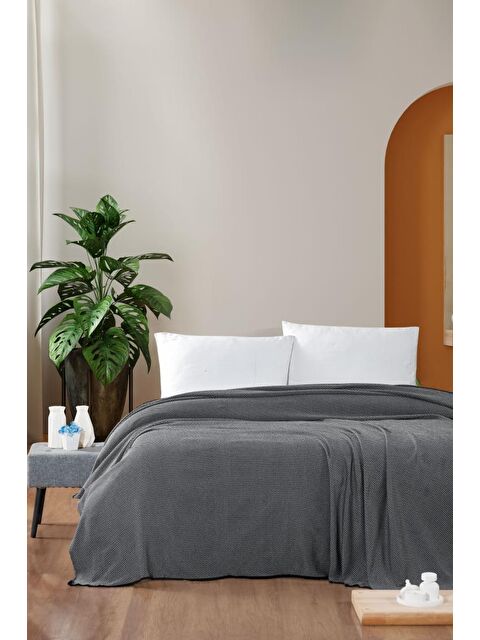 Mulberry Macar Çift Kişilik Pike Pamuklu Yatak Örtüsü 220x230