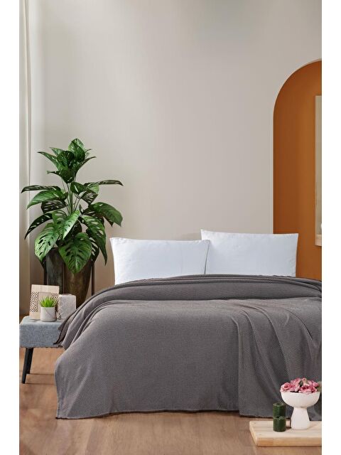 Mulberry Macar Çift Kişilik Pike Pamuklu Yatak Örtüsü 220x230