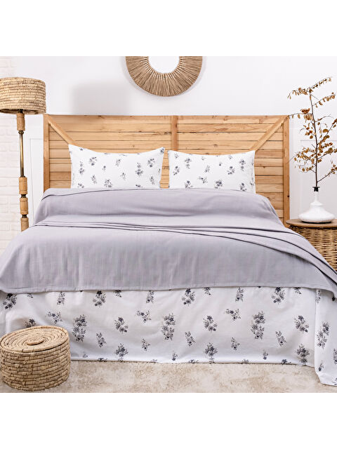 SCHAFER Home Hera Çift Kişilik Pike Takımı 4 Parça-Gri - S000439919-20600