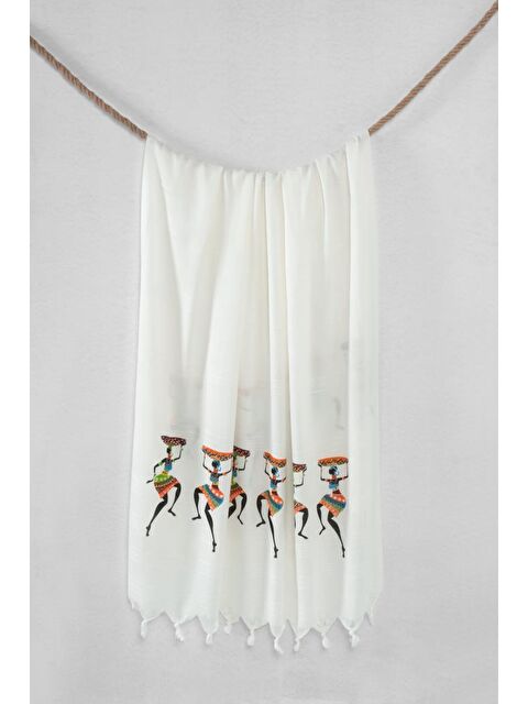 Mulberry Bambu Baskılı Peştemal Banyo Havlusu