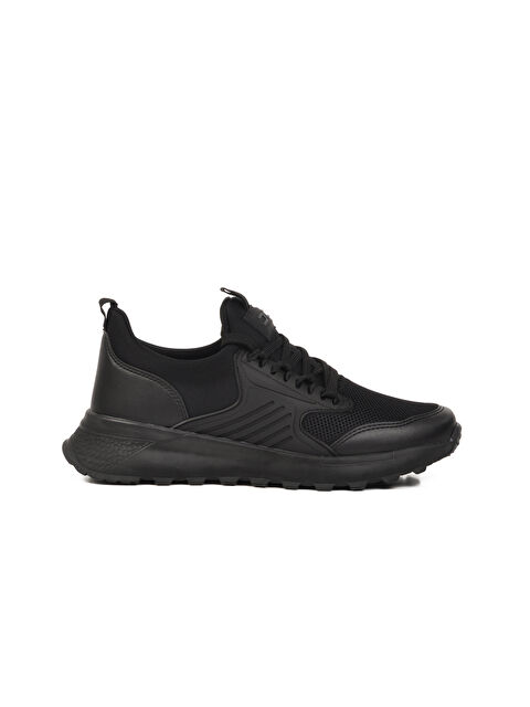 Walkway Siyah Fileli Hafif Erkek Spor Ayakkabı Disc M - S000369193-22238