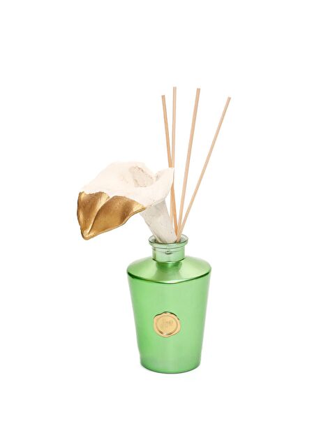 Missi 130 ml Yeşil Golden Glow Gala Çiçek Taş Çubuklu Oud Vanilya Oda Kokusu - S000323999-18194
