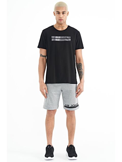 Air Jones Albie Gri Melanj Standart Kalıp Erkek Şort - 81241 - S000030882-74