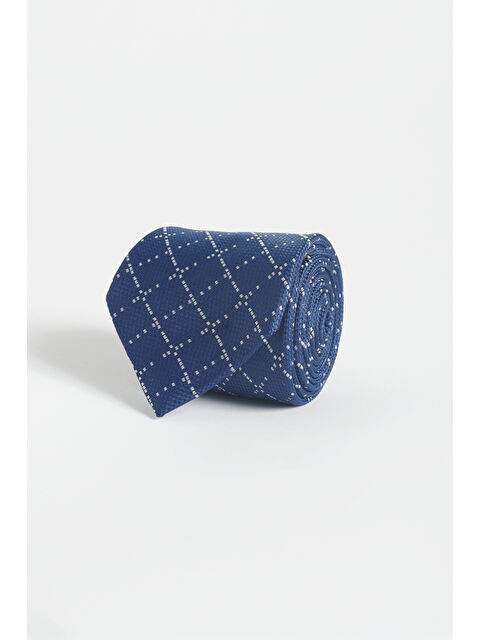 Altınyıldız Classics Erkek Lacivert-Gri Desenli Kravat - S000412331-37346