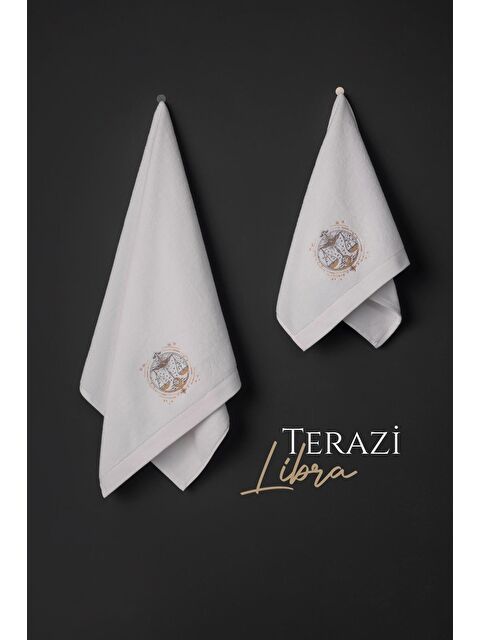 Varol %100 Microcotton Üst Kalite Havlu Seti Burç Nakışlı - S000371706-20063