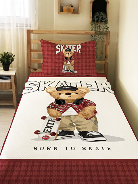 Evmila Desenli Tek Kişilik  Çocuk Pike Takımı - S000284614-23173