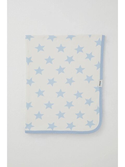 Breeze Yenidoğan Bebek Battaniyesi Yıldız Desenli Ekru (80 X 90 Cm) - S000516791-19965