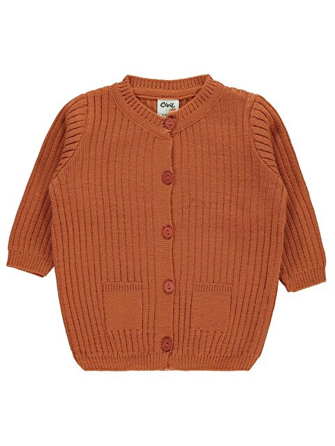 Civil Baby Basic Fitilli 6-18 Ay Hırka - Turuncu 18-24 Ay - S000244276-20013