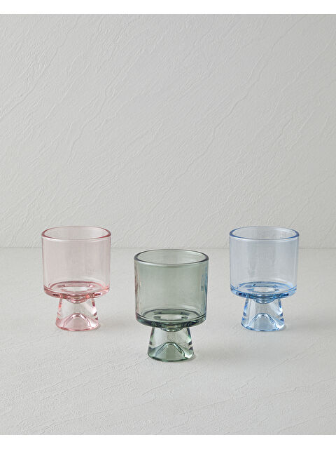 English Home Palette Cam 3'lü Bardak 230 ml Renkli - S000436495-37243