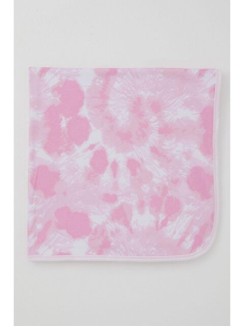 Breeze Yenidoğan Bebek Battaniyesi Batik Desenli Pembe (78 X 88 Cm) - S000516799-20024