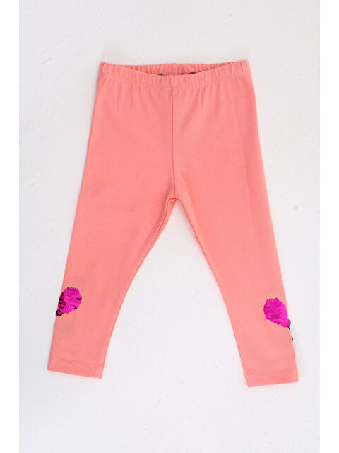 Toontoykids Kız Çocuk Paçası Çevirmeli Pullu Tayt - S000421737-24085