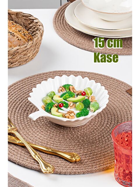 Porsima Porselen Kase Yaprak Desenli 15 Cm - S000336587-20063