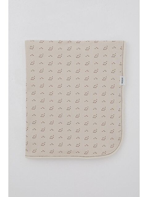 Breeze Yenidoğan Bebek Battaniyesi Desenli Bej (76 X 88 Cm) - S000516791-19928