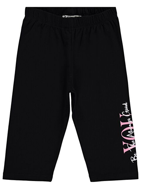 Civil Girls You Baskılı 6-9 Yaş Tayt - Siyah