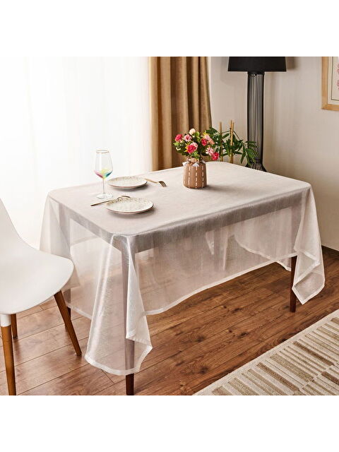 Evidea Soft Party Masa Örtüsü - Beyaz - 140x220 cm - S000508630-20063