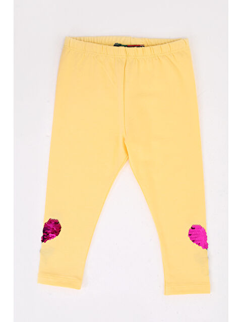 Toontoykids Kız Çocuk Paçası Çevirmeli Pullu Tayt - S000421737-20072