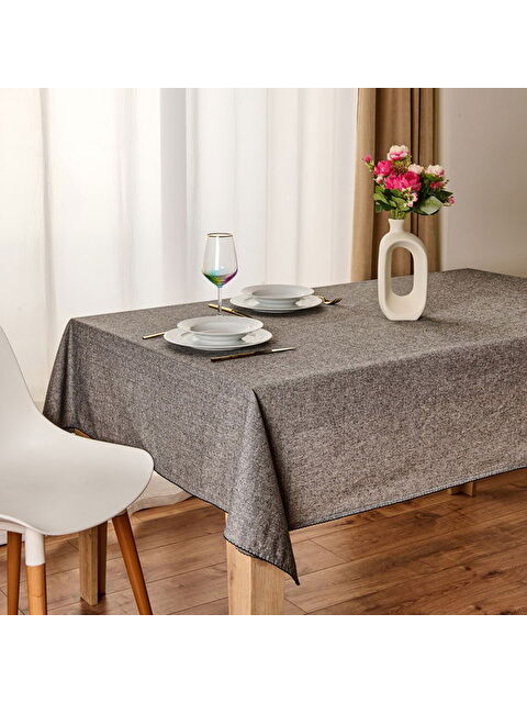 Evidea Soft Rustik Masa Örtüsü - Siyah - 140x200 cm - S000508631-19351