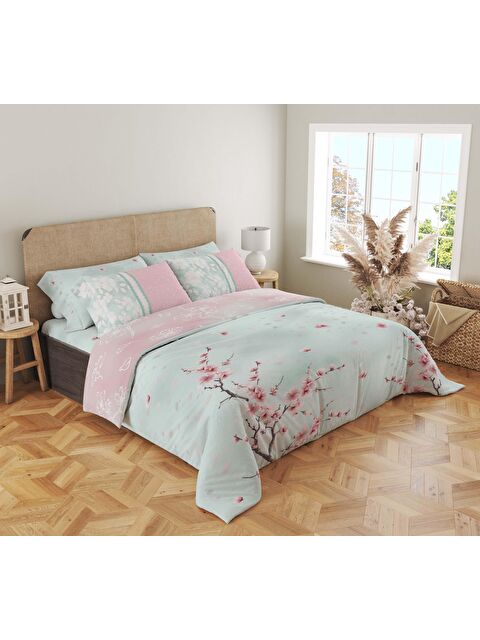 Evmila Baskılı,Desenli Çift Kişilik Nevresim Takımı (ÇARŞAFSIZ) 200x220 cm - S000244406-23173