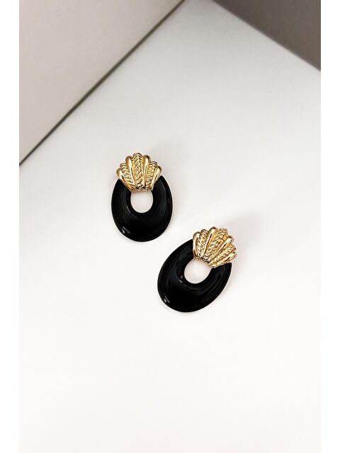 New Obsessions Kadın Mineli Gold Tokmak Küpe - S000494500-19351