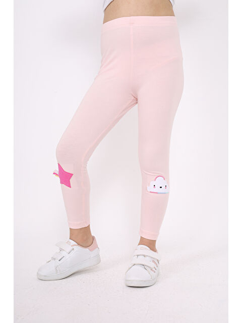 Toontoykids Kız Çocuk Nakışlı Tayt - S000421739-7152