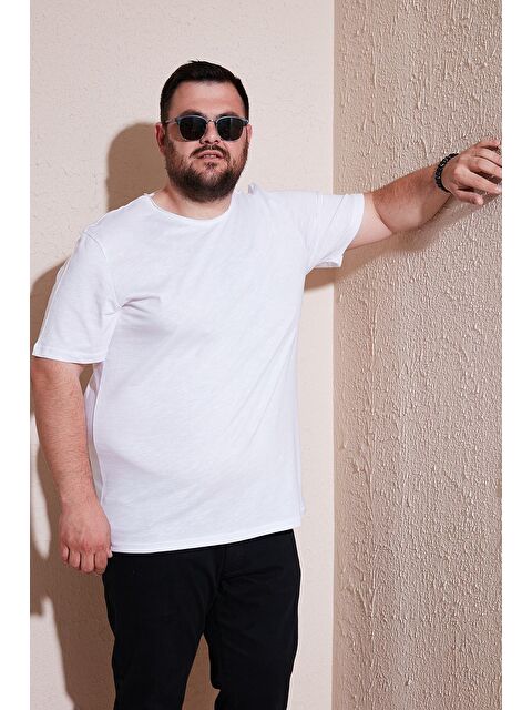 Buratti Pamuklu Regular Fit Büyük Beden Erkek Tişört 59020001B - S000178973-20063