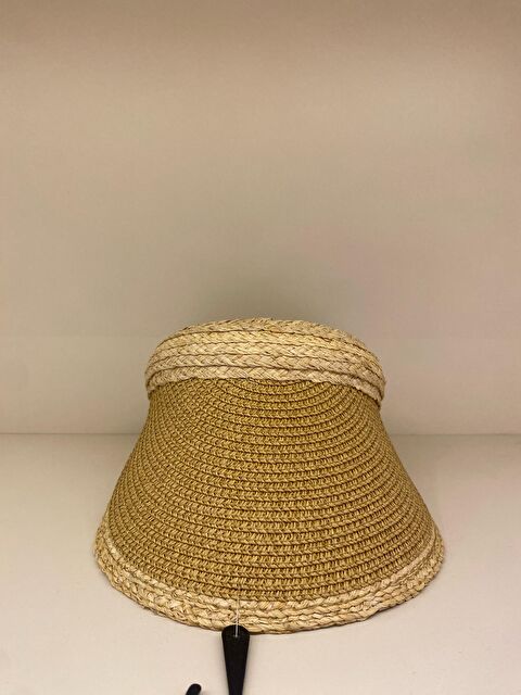 Luminos Butik Camel Hasır Vizör Şapka Güneş Koruyucu Özellikli Günlük Kullanıma İdeal HSR2105 - S000377862-4557