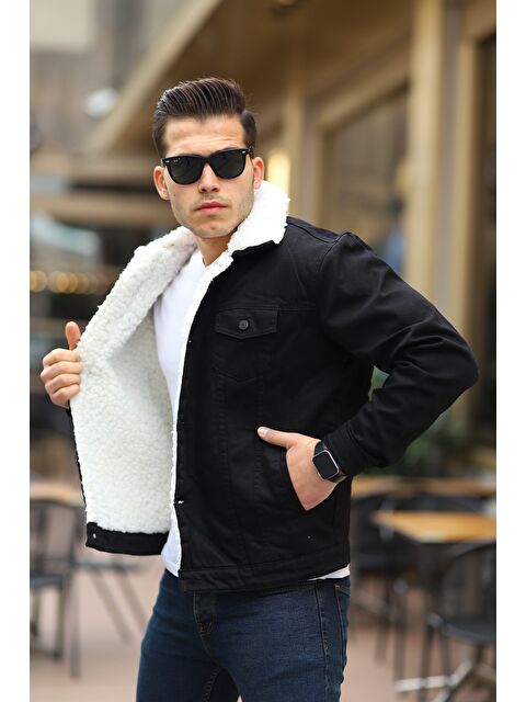 Comstar Erkek Içi Kürklü %100 Pamuk Jean Ceket - S000177917-37424