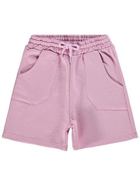 Civil Girls Büyük Cepli 6-9 Yaş Şort - Pembe