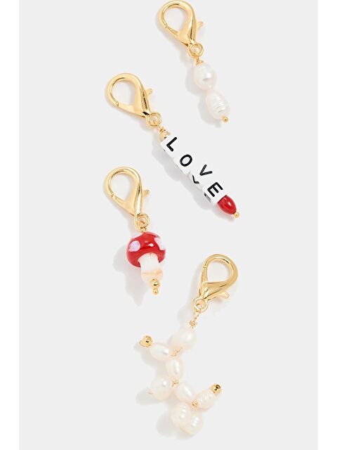 New Obsessions Love Me Not Çok Amaçlı Ayakkabı Süsleri Ayakkabı Charm Seti - S000332542-20076