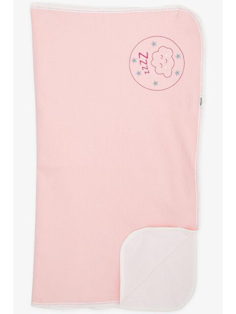 Breeze Yenidoğan Bebek Battaniyesi Uykucu Bulutçuk Baskılı Somon (75 X 85 Cm) - S000516831-24085